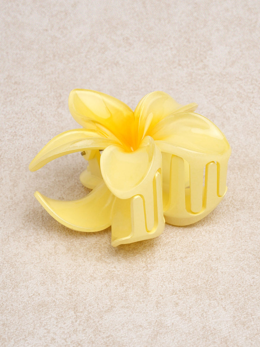 Yellow Acrylic Sunflower Hair Clip