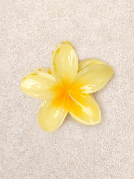 Yellow Acrylic Sunflower Hair Clip