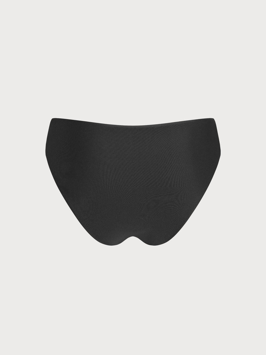 Black Natural Waisted Bikini Bottom