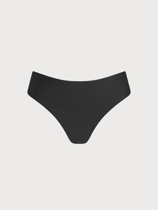 Black Natural Waisted Bikini Bottom