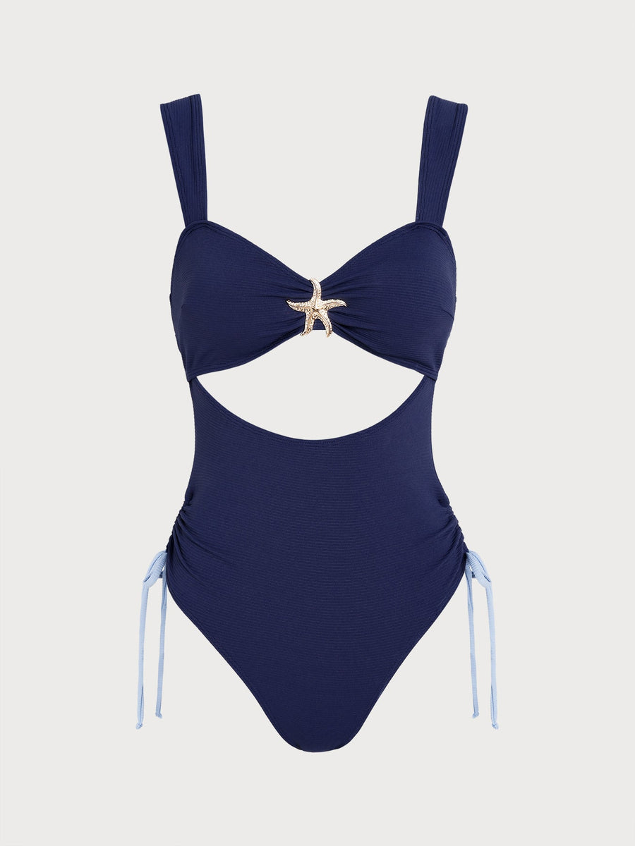 Royal Blue Starfish One-Piece Swimsuit