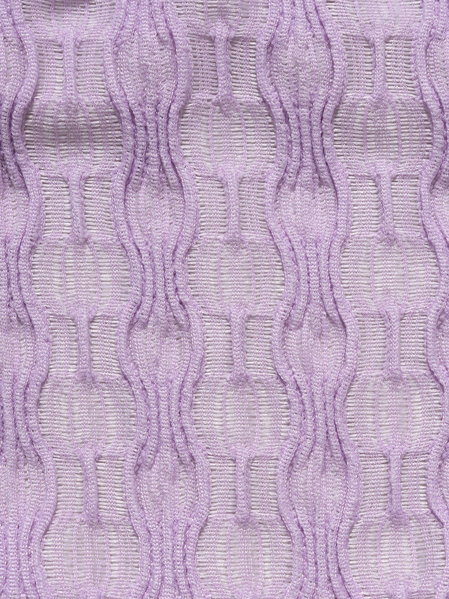 Purple Geometric Textured Bikini Set