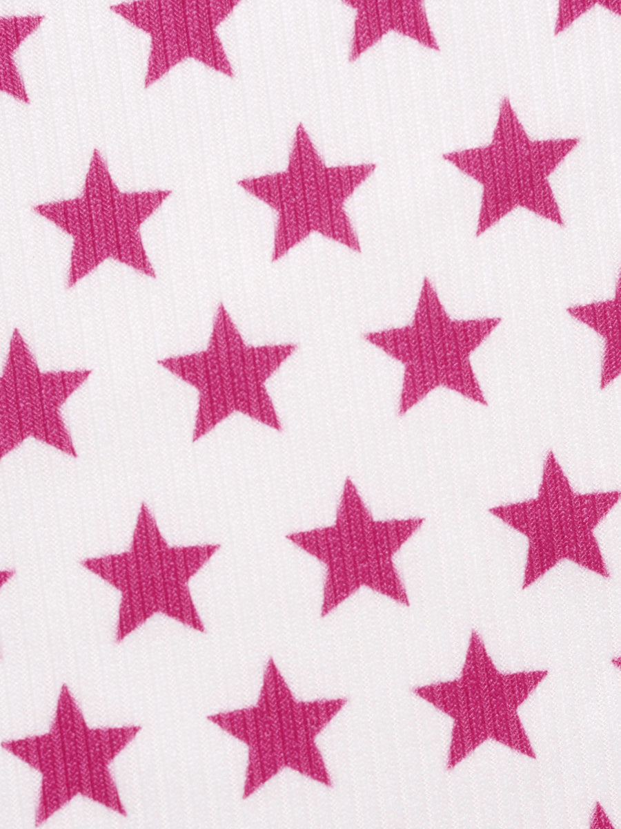 Red Striped Star Beaded Tankini Set