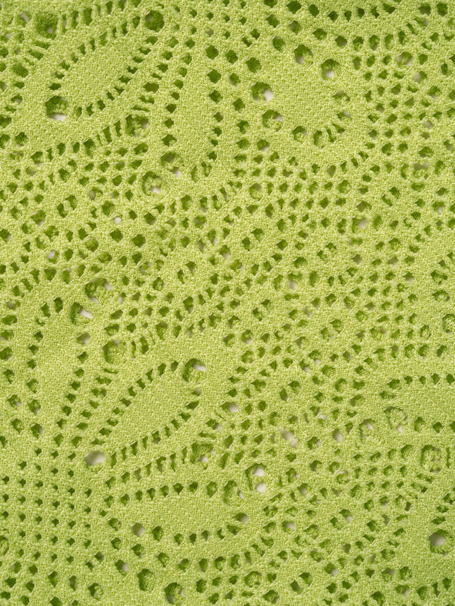 Green V-Neck Ruffle Tankini Set