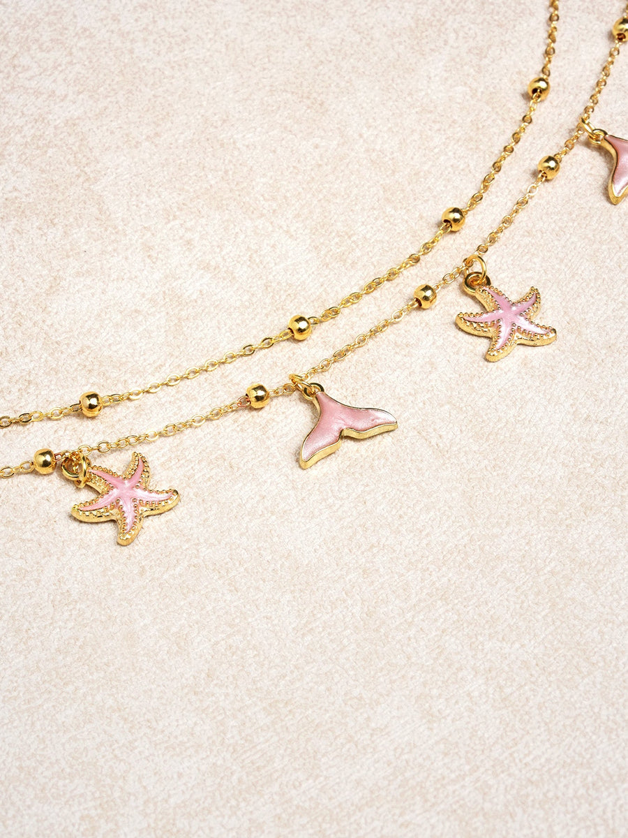 Gold Metal Star Waist Chain