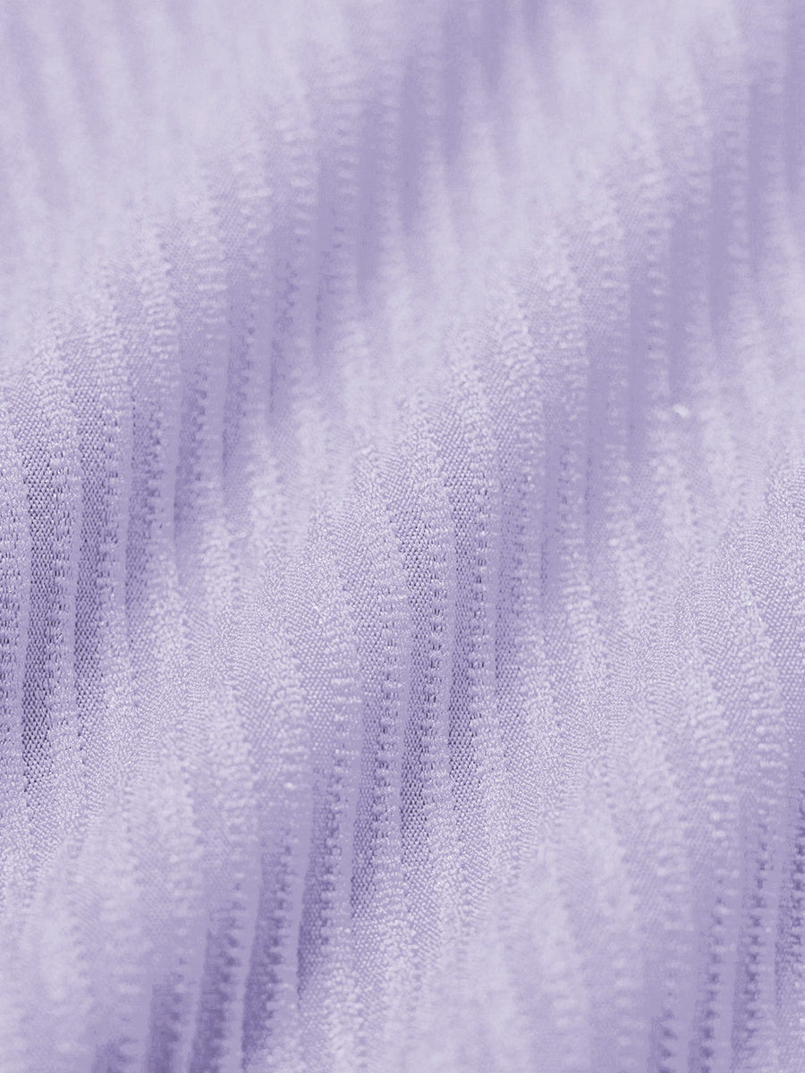 Purple Decorative Metallic Thread Tankini Set